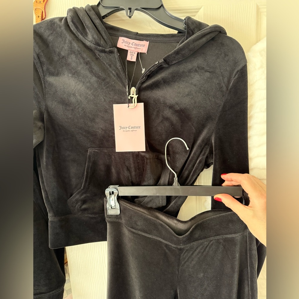 New Juicy Couture OG Bling Black Tracksuit Set - Picture 9 of 14